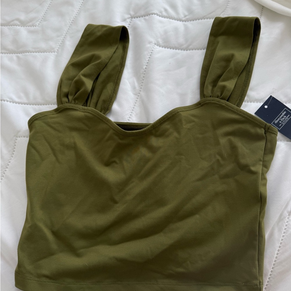 Abercrombie & Fitch  Green Thick Strap Top